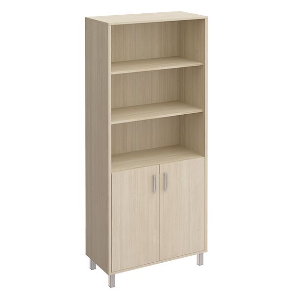 Шкаф для документов двери ДСП без замка + ниши "Борн" В 430-821 дуб шамони - Вид 1