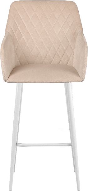 Барное поворотное кресло Барли К, Confetti cream/белый - Вид 3