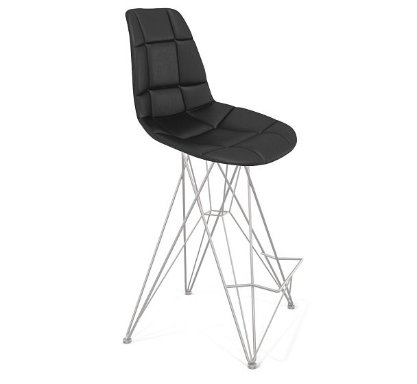 Стул полубарный Sheffilton SHT-ST29-C/S66-1 черный/хром лак - Вид 2