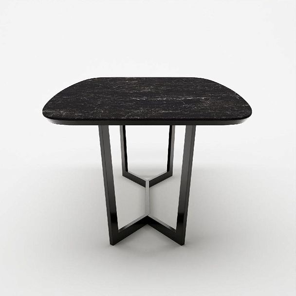 Стол овальный BENZ 200, керамика матовая, черная - Вид 3