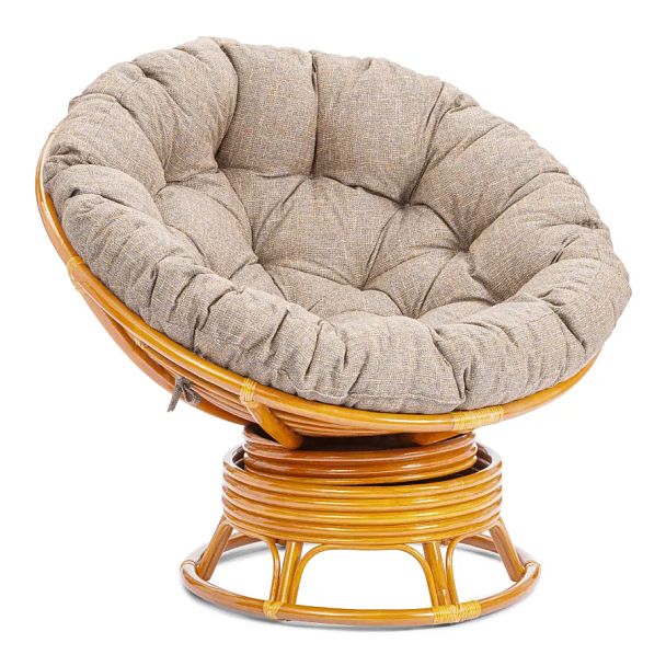 Кресло-качалка Папасан/Papasan (W 23/01 B) /с подушкой/Honey (мед) - Вид 1