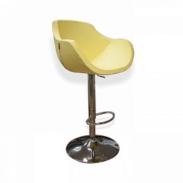 Барный стул Квинт на опоре барная рингбаза хромированная - Фото предпросмотра