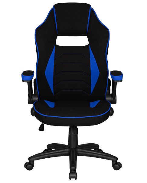 Кресло игровое DOBRIN RICK (черно-синяя ткань) - Вид 6