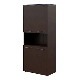 TORR THC 85.4 Шкаф с 2-мя комплектами глухих малых дверей и топом Torr кабинет руководителя  венге магия - Фото предпросмотра