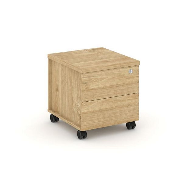 Стайл Проджект Тумба мобильная усил. колеса SN.TMU-005 Тиквуд Светлый 416*460*437 - Вид 1