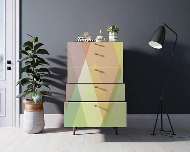 Комод высокий Berber принт 16 арт BB10/Print_16 - Вид 2