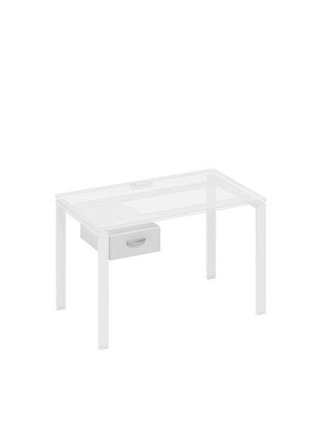 Тумба подвесная 1-ящичная (для стола 70) A4 А4 205 БП белый премиум - Вид 1