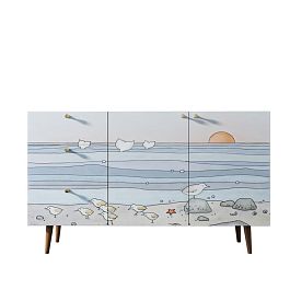 Комод Berber с двумя дверками и ящиками принт 10 арт BB17/Print_10 - Фото предпросмотра