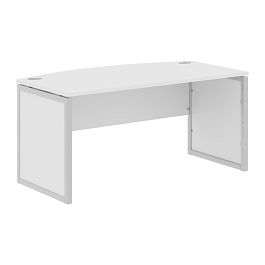 Стол руководителя XQPET 169 Белый/Алюминий 1600х867х750 XTEN-QP - Фото предпросмотра