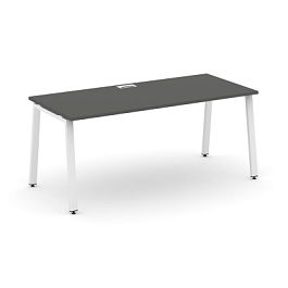 Стайл Проджект Директ Стол письменный SN-6A.SR-016.M Антрацит NEW/Металл Белый/Заглушка Металл Белый - Фото предпросмотра
