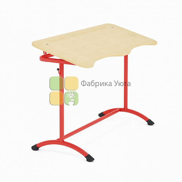 Парта двухместная ЭКСТРА (Р) с угл. накл. стол., рег. (5-7 гр) - Вид 3
