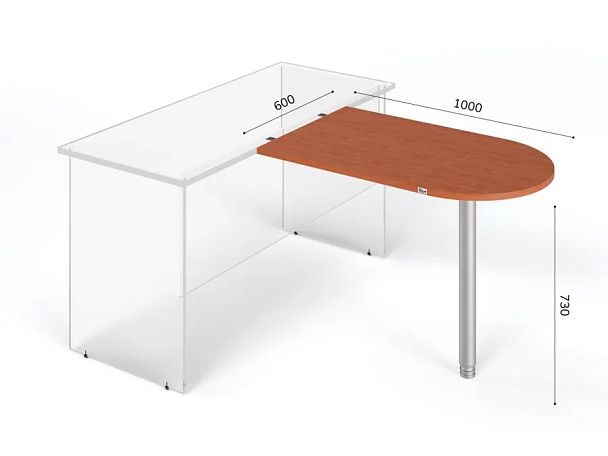 ЛАЙТ / LIGHT RLG012-10x6 Брифинг 60x100x73 Орех Итальянский - Вид 2