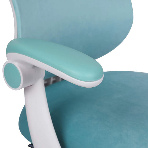 Кресло детское с подставкой для ног BRABIX "Sky MG-206", велюр, голубое, 533155 - Вид 14