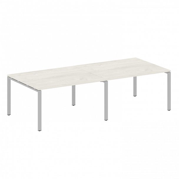 Стол для переговоров "Metal System" БП.ПРГ-2.3 дуб наварра/серый - Вид 1