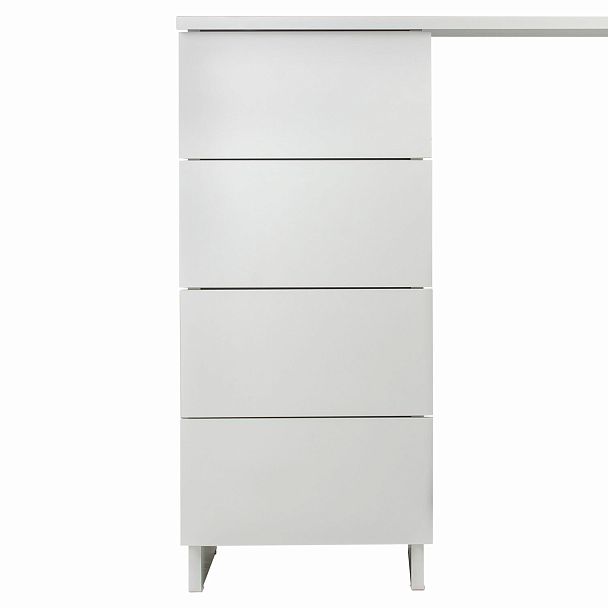 Стол письменный/компьютерный BRABIX "Scandi CD-016", 1100х500х750 мм, 4 ящика, белый, 641891, ЦБ013707-1 - Вид 17