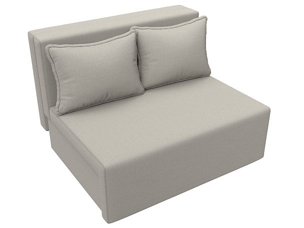 Диван прямой Лагуна Рогожка бежевый - Вид 5