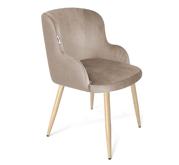 Стул Sheffilton SHT-ST39/S95-WH латте/прозрачный лак/черный муар - Вид 2