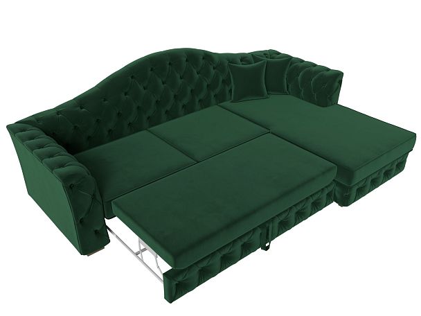 Диван угловой Артис правый угол Велюр зеленый - Вид 7