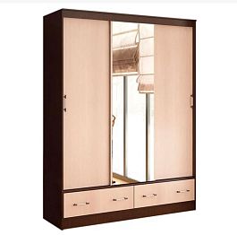 Шкаф-купе "Модерн-2" 1,65м (1650х2220х610) венге/лоредо - Фото предпросмотра