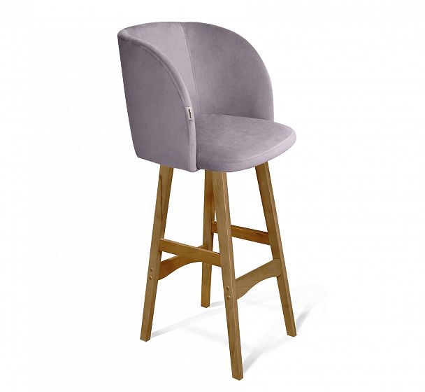 Стул барный Sheffilton SHT-ST33/S65 сиреневая орхидея/светлый орех - Вид 1