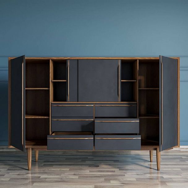 Комод "Bruni Black" BR-09 - Вид 2