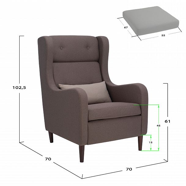 Кресло Leset "Галант" - Вид 2