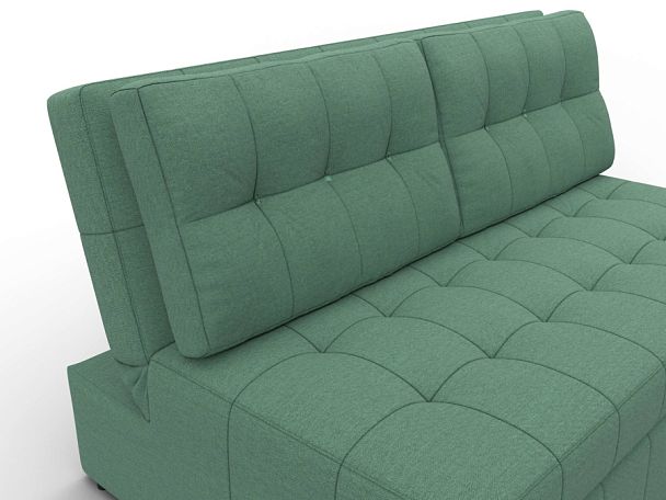 Диван прямой Лига-107 (140) Рогожка зеленый - Вид 4