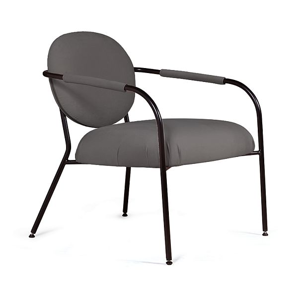 Лаунж кресло EGO, велюр черный - Вид 6