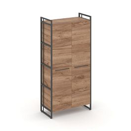 Rift Шкаф 4 ниши широкий RF.SS-41 Дуб Табак/Металл Антрацит 798*396*1648 - Фото предпросмотра