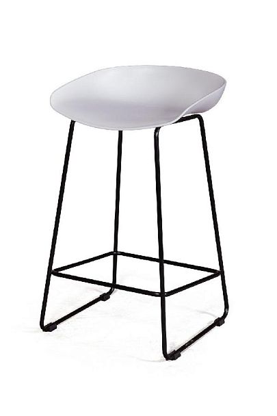 Стул полубарный Leo пластик белый - Вид 1