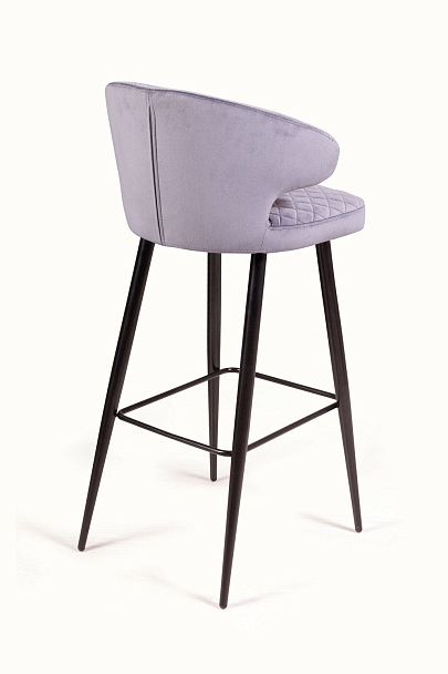 Стул барный Richard ромб, бархат серый 27 - Вид 5