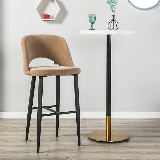 Стул Бар.Lars Diag beige/черный - Вид 6