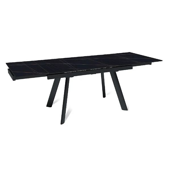 Стол раскладной Stone (140+40+40), керамика матовая Black Gold - Вид 6