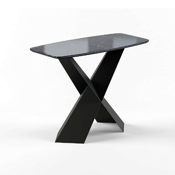 Консоль Tyler 100 керамика глянцевая, черная - Вид 1