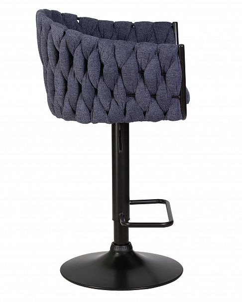 Стул барный DOBRIN LEON (синяя ткань (LAR-275-29)) - Вид 4