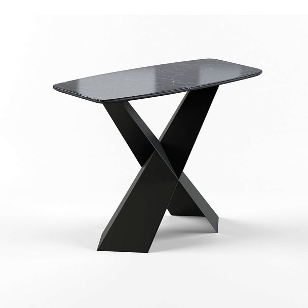 Консоль Tyler 100 керамика глянцевая, черная - Вид 1