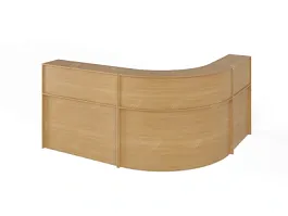 ЛАЙТ / LIGHT RLG070 Угловой ресепшн 220x180x115 Бук - Фото предпросмотра