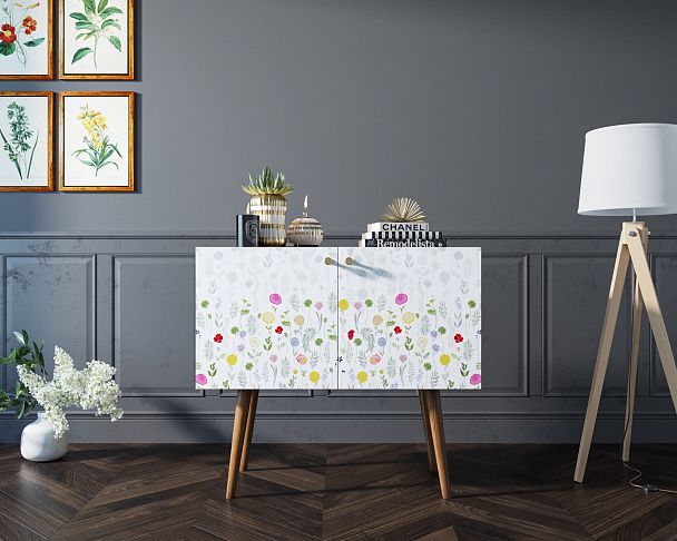 Комод на высоких ножках "Berber" малый принт 7 - Вид 7