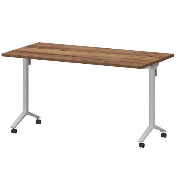 Стол мобильный складной МБ25-140.70 Таксония/Белый 1400x700x750 Моби - Вид 1