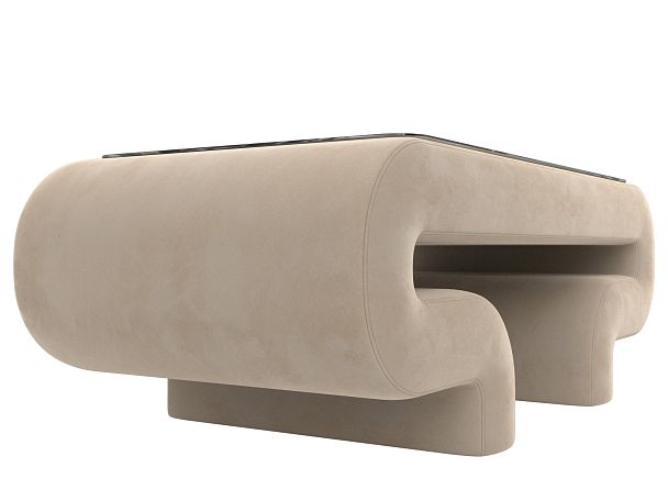 Стол Волна (полностью велюр бежевый) - Вид 3