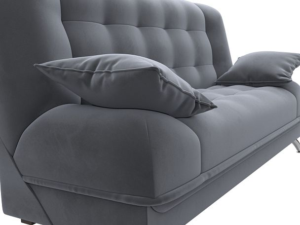 Диван Книжка Анна (полностью велюр серый) - Вид 4