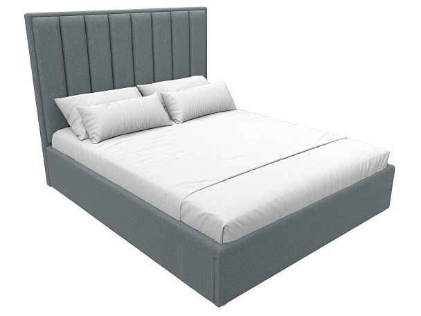 Кровать интерьерная Афродита 160 Рогожка серый - Вид 4