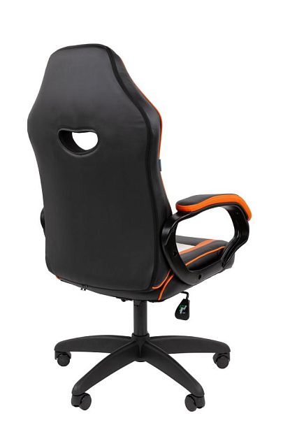 Кресло Chairman game 16 Россия экокожа черный/оранжевый/белый - Вид 4