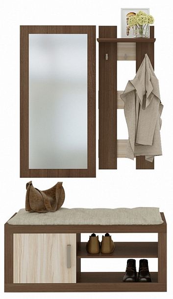 Стенка для прихожей Toivo ТОЙ-ПР 8 Карамель/Шамони - Вид 1