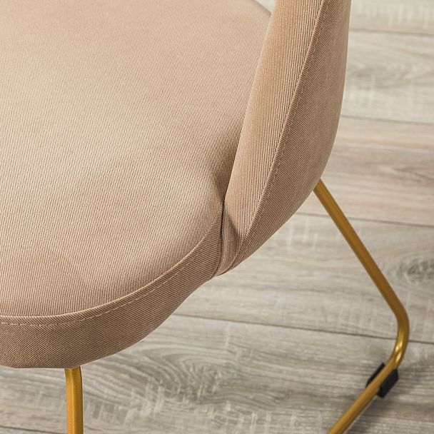 Стул Lars Diag beige/Линк золото - Вид 11
