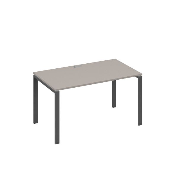 Стол письменный на металлокаркасе UNO A4 А4 Б1 024 БП мокко премиум / металлокаркас антрацит - Вид 1