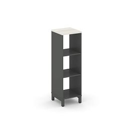 Style Project Каркас стеллажа 3 яр. SN.KS-310 Антрацит/Дуб Наварра/Металл Антрацит 387*400*1248 - Фото предпросмотра