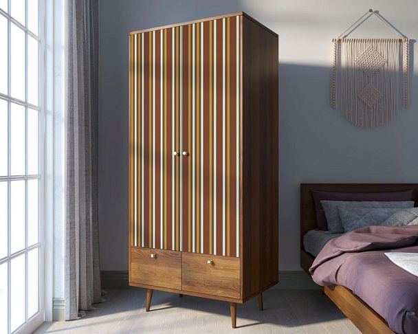 Шкаф двухстворчатый Berber принт 20 арт BB16/Print_20 - Вид 3