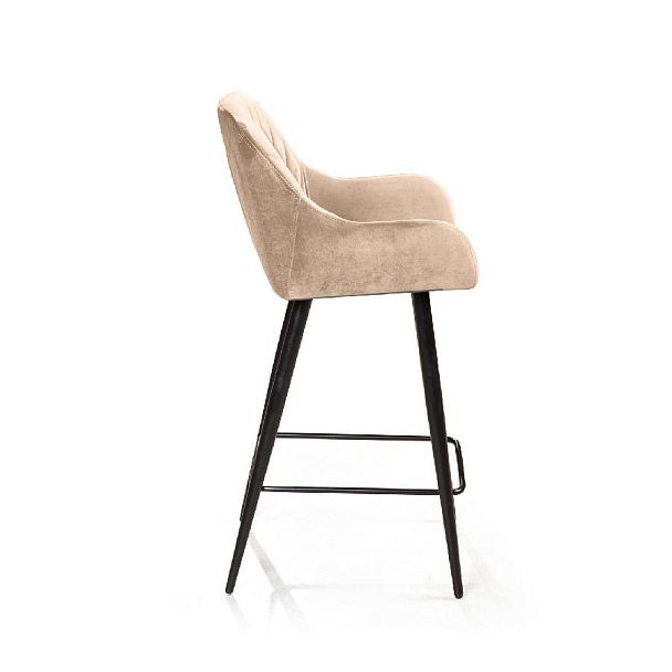 Стул полубарный Robert, бархат бежевый 5 - Вид 3