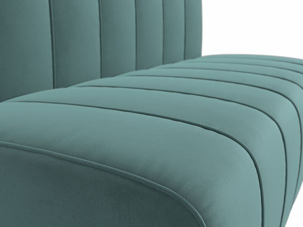 Прямой диван Ральф (полностью велюр бирюзовый) - Вид 4